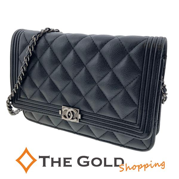 【新品未使用・付属品完備】CHANEL ボーイシャネル 長財布 CHANEL（シャネル） ボーイシャネル チェーンウォレット レザー