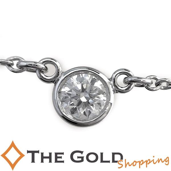 ティファニー Tiffany Co バイザヤード 0 05ct ネックレス ダイヤモンド Pt950 0 05ct プラチナ Pt950 ファッション ジュエリー アクセサリー ネックレス ペンダント 中古 Tnk The Gold ショッピング ヤフー店