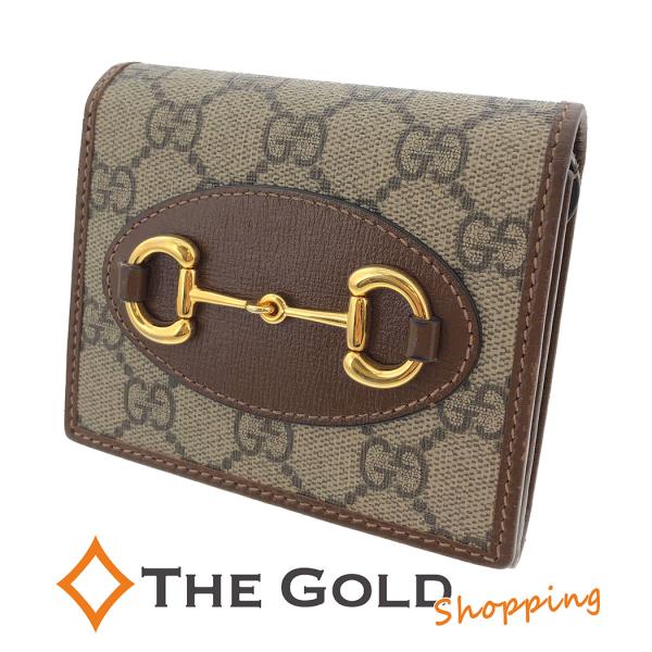 供え GUCCI 二つ折り財布 GGスプリーム ホースビット asakusa.sub.jp
