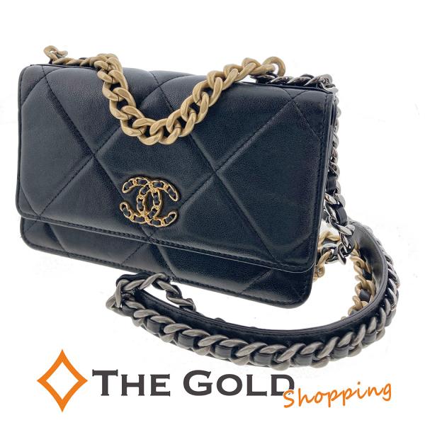 CHANEL シャネル19 チェーンウォレット AP0957 ラムスキンレザー CHANEL シャネル19 チェーンウォレット AP0957 ラムスキンレザー