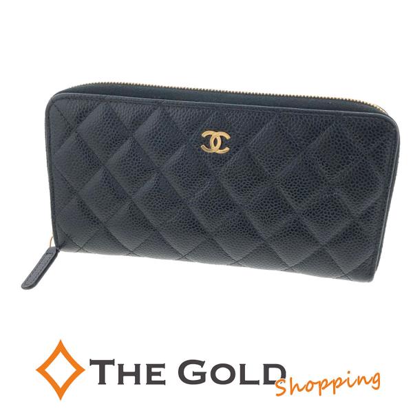 (他サイト商談中)シャネル マトラッセラウンドファスナー 長財布 ピ CHANEL（シャネル） 【超美品】シャネル ラウンドファスナー長財布