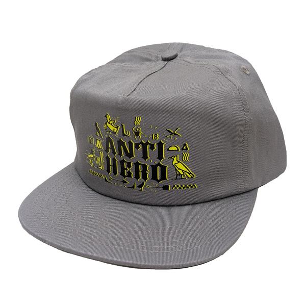 ANTI HERO キャップ グレー ANTIHERO（アンタイヒーロー） ANTIHERO SKATEBOARDS キャップ グレー