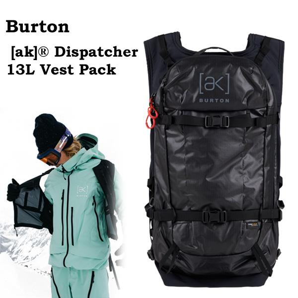 BURTON スノー バックパック バートン バッグ リュック  13L [ak] Dispatcher 13L Vest Pack（True Black）  26-27