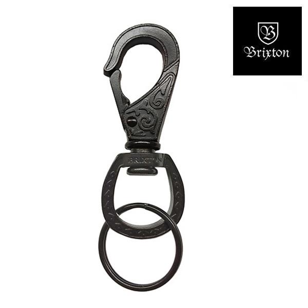 BRIXTON スクロール キーチェン キーホルダー キークリップ