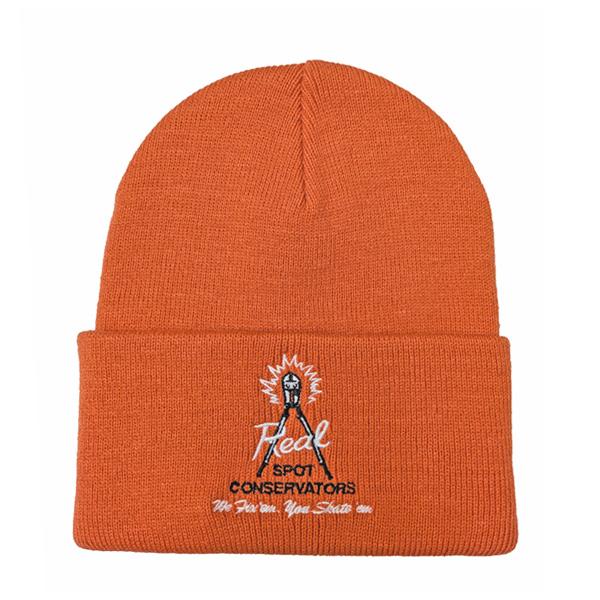 REAL SKATEBOARDS ビーニー リアル スケートボード オレンジ REAL SPOT