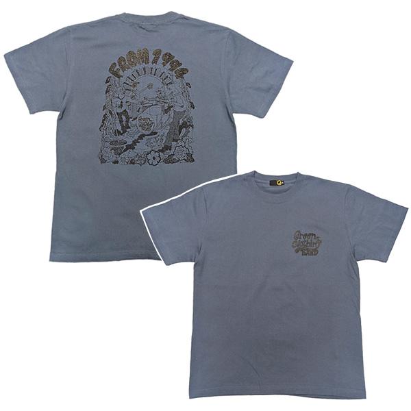GREENCLOTHING Tシャツ 半袖 メンズ レディース　グリーンクロージング  ANIMALS TEE （ダークブルーヘイズ）