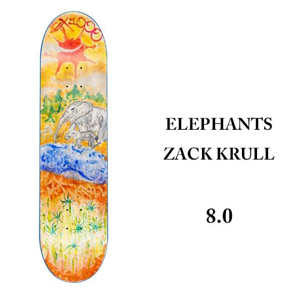 GX1000 デッキ 8.0インチ ジーエックスセン DECK ELEPHANTS ZACK KRULL