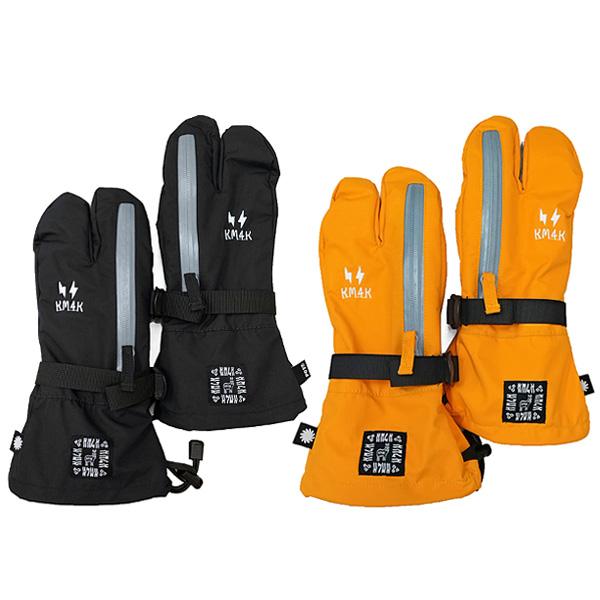 24-25 KM4K スノーグローブ ミトン KM4K NO HIZUME 3 （BLACK ORANGE