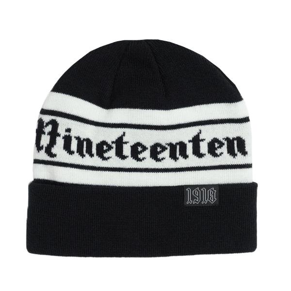 1910 9teenten ビーニー 1910 Ironhorse Beanie （Black/White