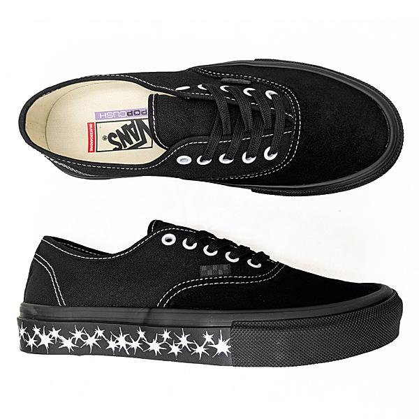 Vans ブラック スニーカー SKATE OUTHENTIC AUTHENTIC（VANS） VANS スニーカー VANS SKATE AUTHENTIC