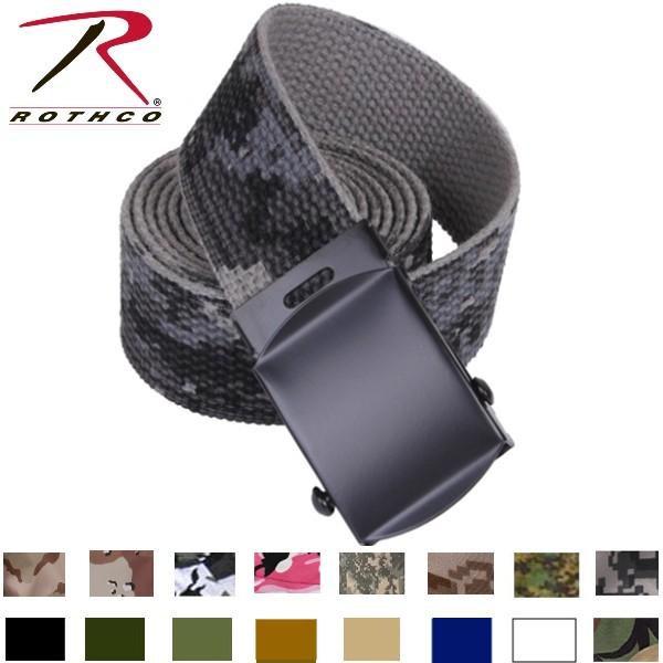 ROTHCO ロスコ Rothco ガチャ ベルト 無地/迷彩柄:4278他（16色