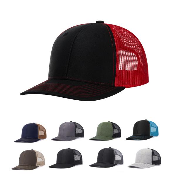 スナップバック キャップ メッシュ ベントブリム 無地＆コントラストカラー Snapback CAP （12色）