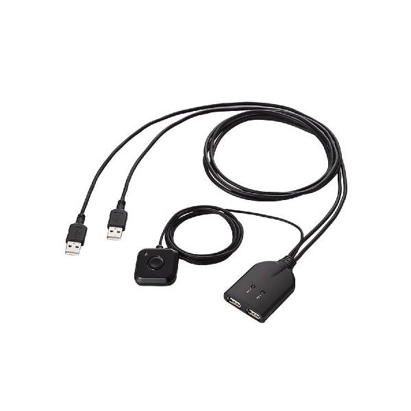 ブラック/-/KM-A22BBK・PatternName:単品・パッケージ個数:1・2台のパソコンで、1セットのキーボード・マウスなどのUSB機器を共有できるキーボード・マウス用パソコン切替器です。・パソコン側への接続もUSB接続なので、P...