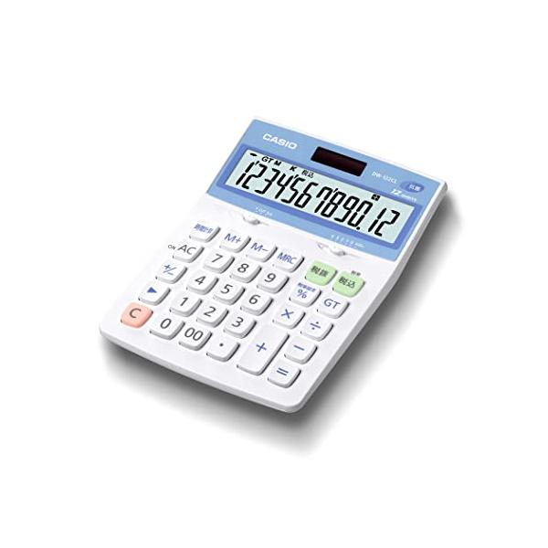 デスクタイプ白とブルー/デスク/DW122CLN・Size:デスク・パッケージ個数:1・サイズ:175x126x35mm・清潔好きな方に。抗菌加工された抗菌シリーズ。・特大表示/税計算・時間計算機能/早打ち対応/12桁・机の上にこれ1台。キ...