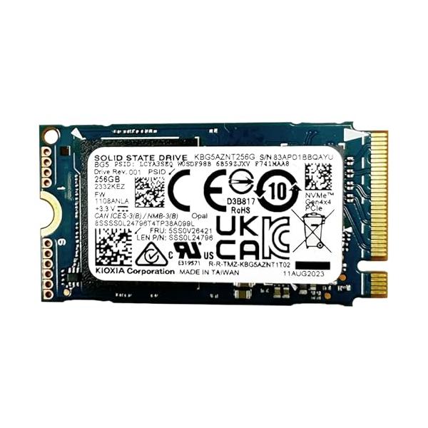 【ほぼ新品】内蔵SSD M.2 256GB　5枚セット Oemgenuine Kioxia 256GB M.2 割引 PCI-e NVME SSD 内蔵 5SS0V26415