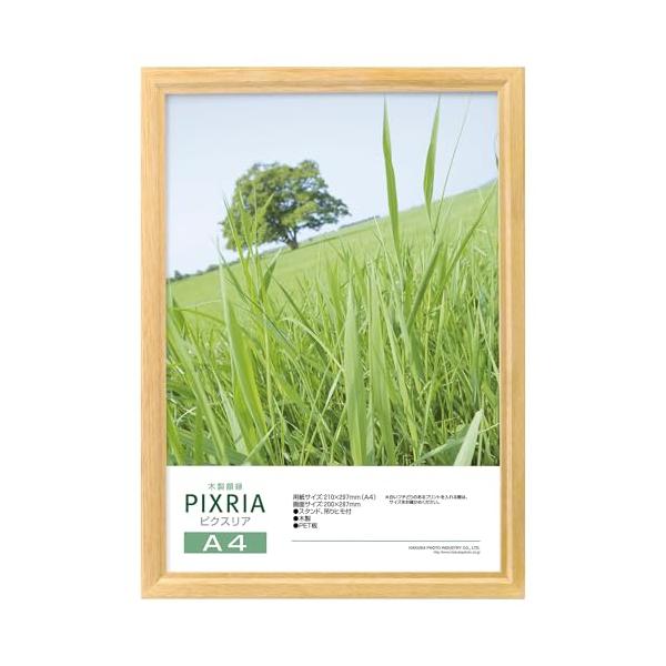 他サイト： ハクバ HAKUBA 木製額縁 ピクスリア A4サイズ ナチュラル ポスターフレーム フォトフレーム 前面PET板 吊り紐付きFWPX-NTA4の商品画像