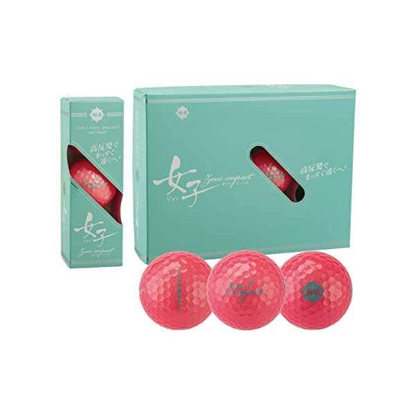 他サイト： キャスコ(Kasco) ゴルフボール ゼウスインパクト女子3 パールピンクの商品画像