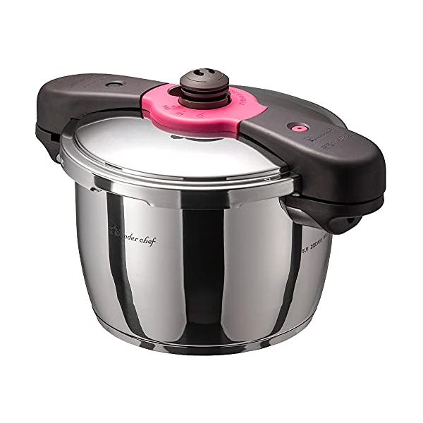 Wonderchef ワンダーシェフ 圧力鍋 両手鍋5.0ℓ 美品 ワンダーシェフ wonderchef 圧力鍋 両手圧力鍋 5.5L IH対応 超高圧