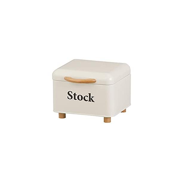 ヨーロピアンアイボリー/ノーマル/HP602・Color:アイボリーSize:ノーマル・パッケージ個数:1・サイズ：W18×D18×H14cm・素材：スチール、ウッド・木の取手と脚がアクセントで可愛い小物入れ・置くだけでお洒落な小物入れ