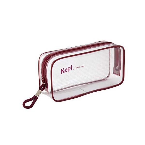 他サイト： レイメイ藤井 ペンケース 筆箱 ケプト Kept クリア ペンポーチ レッド KPF902Rの商品画像