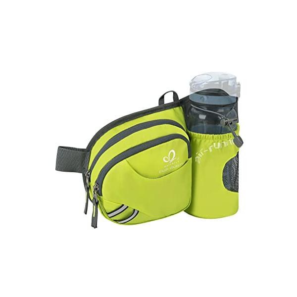 蛍光グリーン/25x19x8cm/-・Color:蛍光グリーン・【防水・耐久性・通気性】ナイロン生地で、軽くて防水で、耐久性があります。また、腰にあたる部分の通気性がとても優れており、腰に優しく、長時間に背負うことによる不快な蒸れが防止でき...