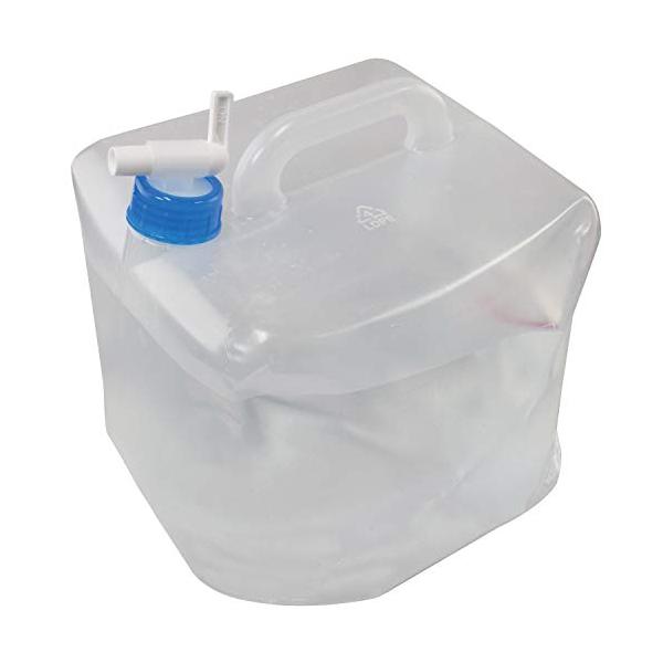 他サイト： ファイン 折りたたみ式ウォータータンク10L コック付き 水いれ 備蓄 アウトドア 保管タンク コンパクト （10L） FIN-935の商品画像