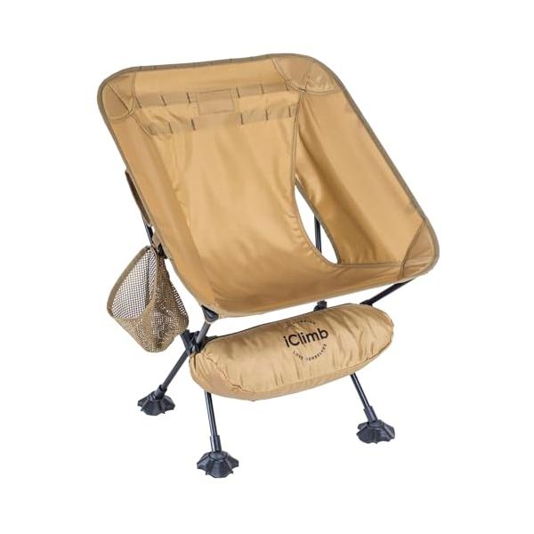 iClimb アウトドア 椅子 チェア 超軽量 コンパクト 折りたたみ ビーチ