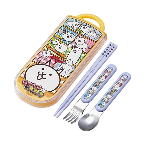 カジュアル3点セット/-/TACC2AG-A・Color:3点セット・パッケージ個数:1・サイズ:スプーン・フォーク=長さ13cm/箸=16.5cm/ケース=幅20.6×奥行8.2×高さ1.7cm・生産国:日本/セット内容・付属品:箸+スプ...