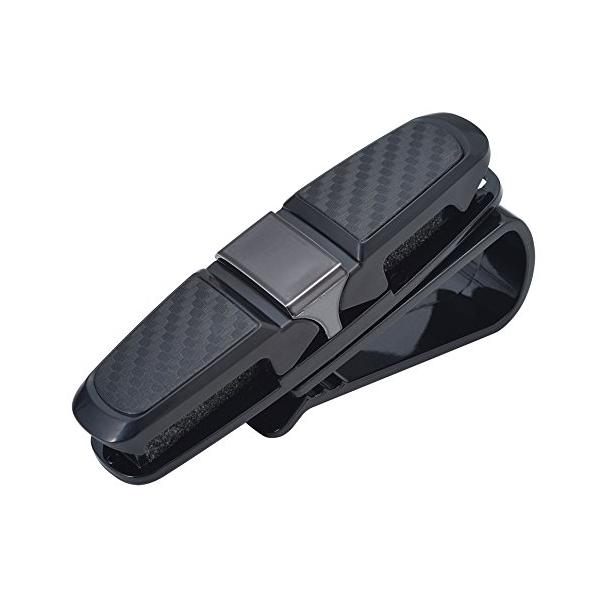 他サイト： セイワ(SEIWA) 車内用品 ツインサングラスホルダー ブラック×カーボン柄 W862の商品画像