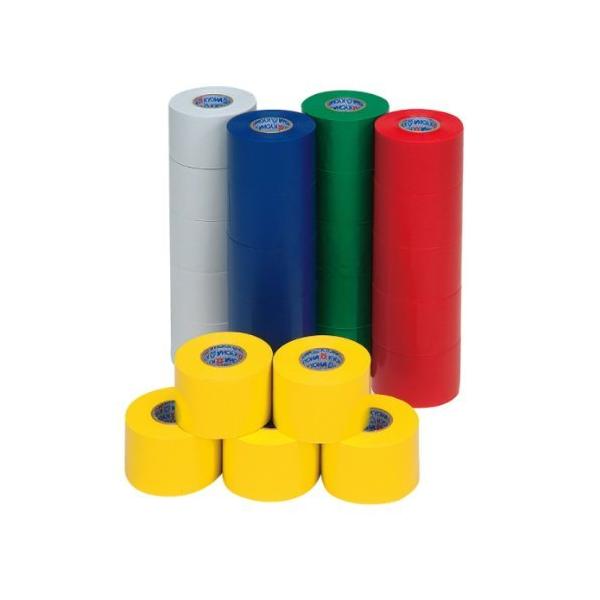 黄(400)/長さ20m×幅5cm、厚さ=0.2mm/EKA060・パッケージ個数:1・サイズ:長さ20m×幅5cm 1組・自重:1105g/組 カラー:90:白・100:赤・400:黄・500:緑・700:青・5巻入 バレー、バスケット、...