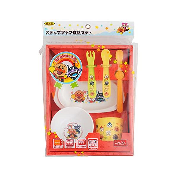 他サイト： レック アンパンマン ステップアップ 食器セット (6点セット) 離乳食開始から卒業までの商品画像