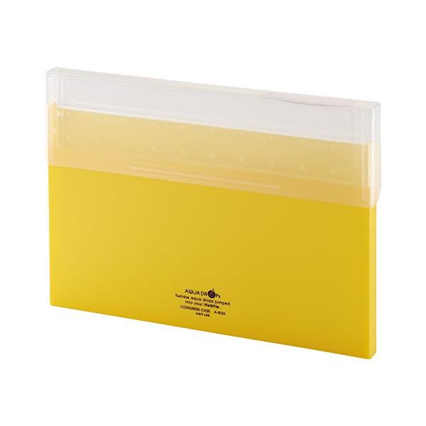 他サイト： リヒトラブ コングレスケース 書類 ファイルケース A4 薄型 黄 A5035-5の商品画像