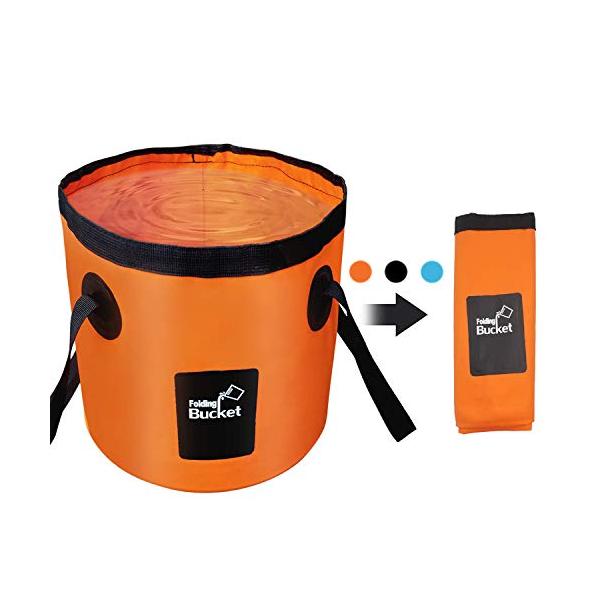 他サイト： 折りたたみ式 バケツPranski 大容量 12L 20L バケツ 釣り用 生活用品 掃除 洗濯 旅行 アウトドア 車載 洗車 バケツ 多機能の商品画像