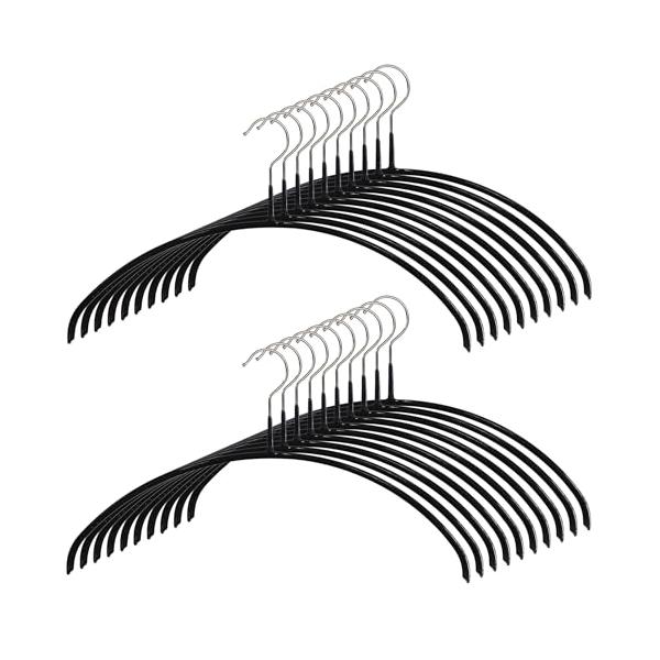 他サイト： マワ すべり落ちない ハンガー 人体ハンガー ドイツ製 20本組 116066 ブラック 40×22×1cm 3120 10年の商品画像
