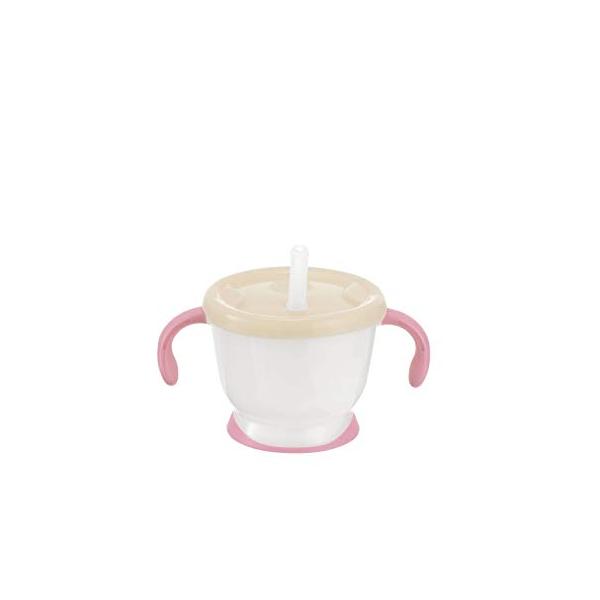 ストロー飲みピンク/150ml/4973655220115・Color:ピンク・パッケージ個数:1・ストロー飲みの練習ができるマグ。・[製造国] 中華人民共和国・[対象] 6ヶ月 ~・素材: シリコーン