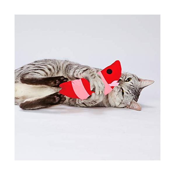 他サイト： ペティオ (Petio) 猫用おもちゃ 仔猫用けりぐるみ 子エビの商品画像