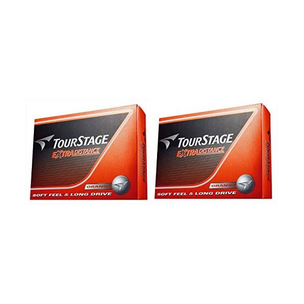 他サイト： ブリヂストン ゴルフボール ツアーステージ エクストラディスタンス オレンジ2ダースセット(24球入)の商品画像