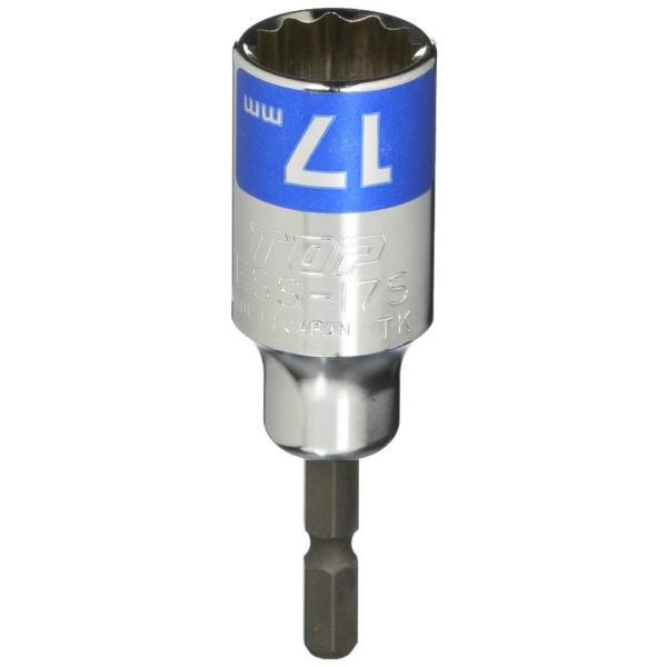 1個11:17mm足場用/二面幅:17mm/ESS-17S・パッケージ個数:1・呼び寸法:17mm・サイズ:全長77.0×横23.5×高さ23.5mm・12角対辺:17mm・奥行:34mm・質量:80g