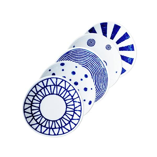 他サイト： 西海陶器 波佐見焼 軽量 取り皿 プレート 皿 直径約10.5cm 5柄 食器セット 藍玉柄 はさみやき プレート 皿 青 白 和柄 豆皿 プレの商品画像