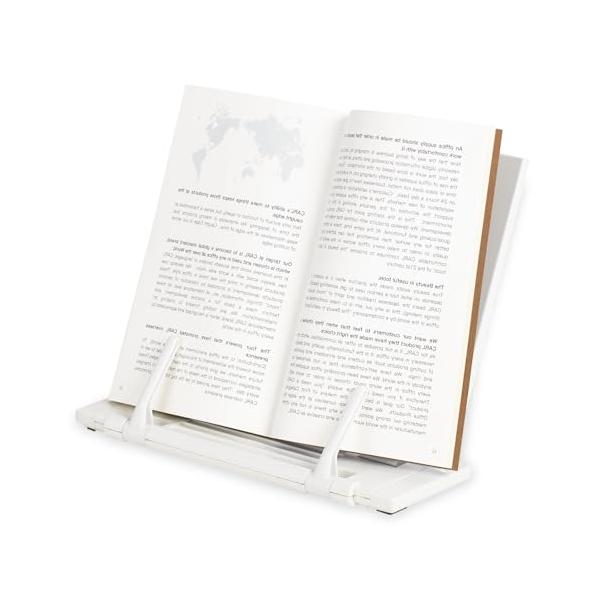 本/タブレットスタンドホワイト/-/BKS-820-W・Color:ホワイトStyle:本/タブレットスタンド・パッケージ個数:1・7段階(40度~80度)に角度を調整する事ができ、体への負担が軽減。・安定感のあるスチール製で、インテリアに...