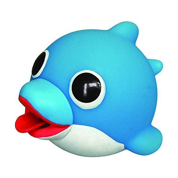 おふろでどうぶつボール(イルカ)・Style:おふろでどうぶつボール(イルカ)・対象年齢:1.5歳以上・商品サイズ:幅92×高さ76×奥行97mm・体を押すと、舌を出して、鳴きながら水をふきます。・頭を上にして水に浮きます・底キャップは取り...