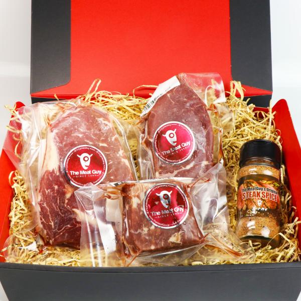 　(送料無料）ギフトセット　3種のグラスフェッドビーフステーキ 食べ比べセット 1kg ギフト プレゼント -GIFT-002
