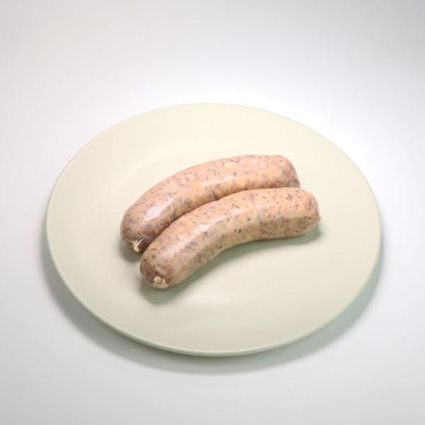 【小分け】ミートガイ 手作り生ソーセージ (ハーブ&セミドライトマト) 大2本×2セット　おつまみ　BBQ　バーベキューにも