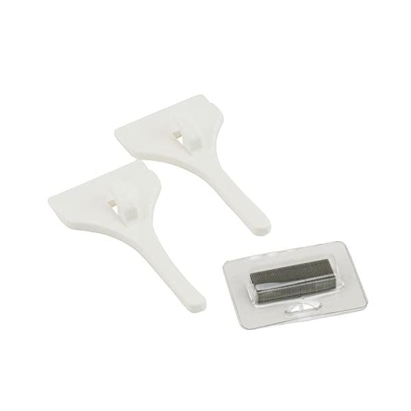 他サイト： 若林製作所 ABS樹脂 壁美人 時計用フック 白 2個入 CH-2 サイズ:幅36×高さ70×奥行14mmの商品画像