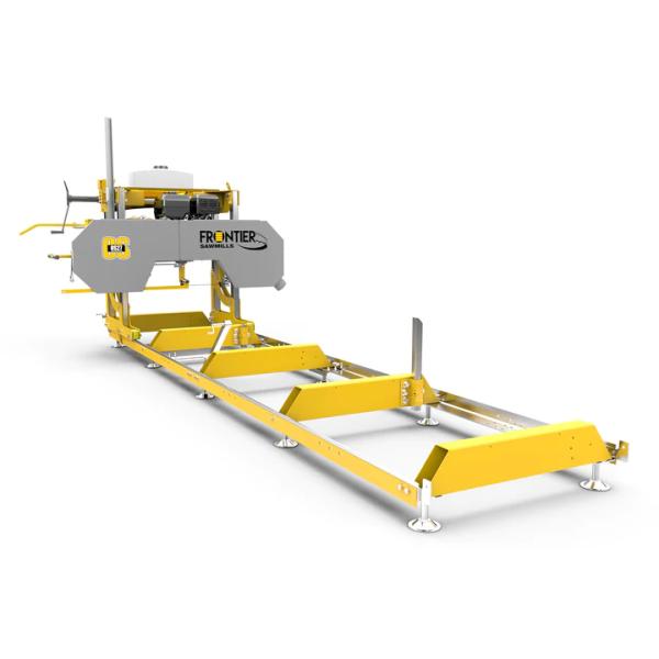 ■簡単に分解ができて、現場への移動が小型トラックでできますので、製材機の牽引の必要がありません。 ■ベッド部分は、コンクリート、または木製、鉄製ビームに簡単に取り付けができ安定した製材作業ができます。■ソーヘッドのみは組み立て済みなので、全...