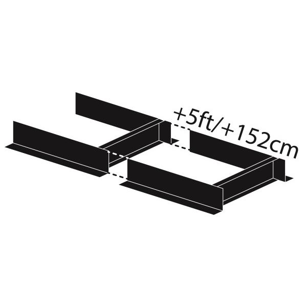 トラックシステムの延長トラック(長さ152cm)