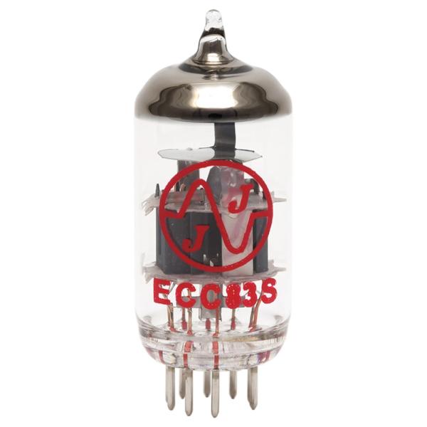 昨今ではギターアンプのプリ菅やドライブエフェクター用などでも定番化してきている JJの真空管。タイトな低域と伸びのある高域に特徴があります。