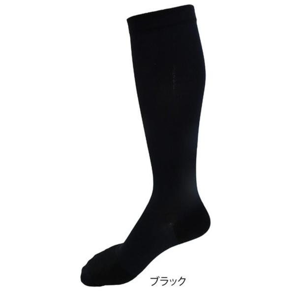 FOOTMAX FML031 V型着圧ハイソックス（しっかり着圧タイプ） ブラック Sサイズ（22-24cm） フットマックス