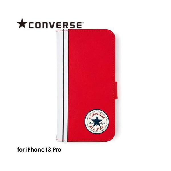 CONVERSE Uncle Patch&Stripes Book Type Case RED【13Pro対応