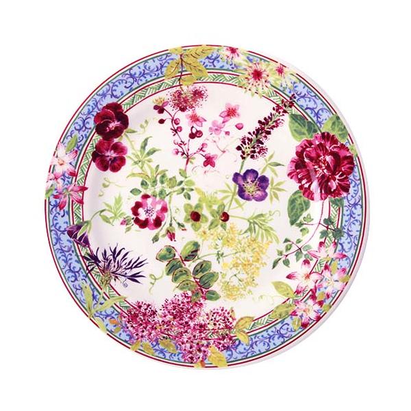 ジアン ミルフルール  デザートプレート22cm  1643B6AB  GIEN 食器 プレート22cm 南欧   高さ2cm  取り皿  ケーキ皿   陶器製  フランス  リッチ通販